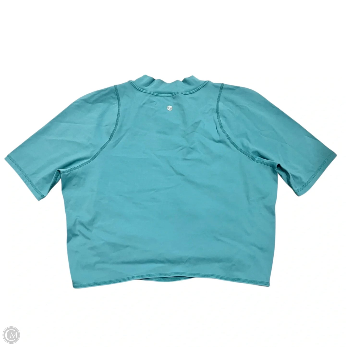 Athletic Top Short Sleeve By Zella In Blue, Size: L
