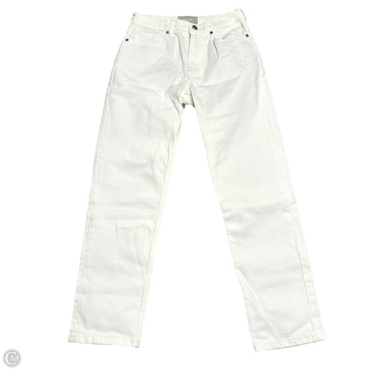 Jeans Straight By Everlane In Cream Denim, Size: 2