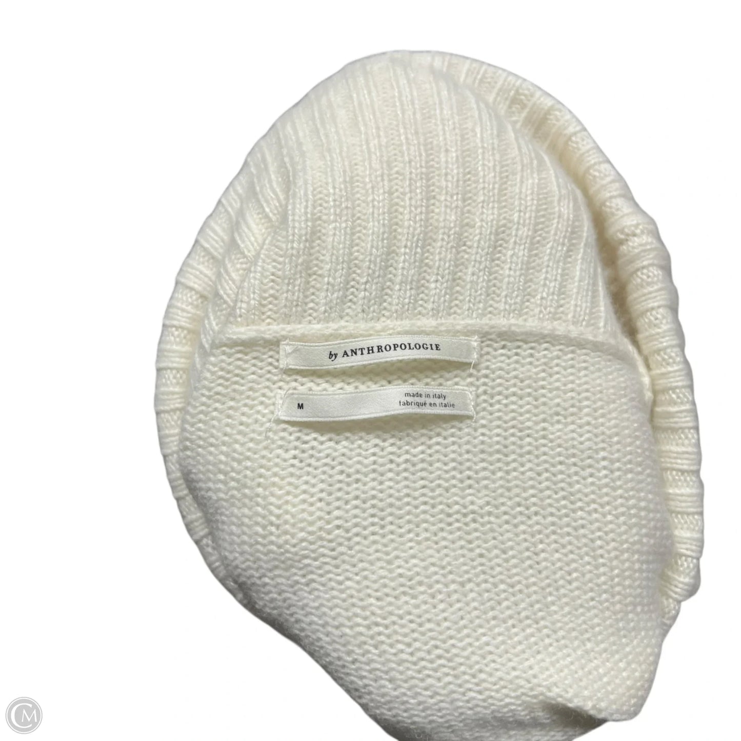 Sweatshirt Collar By Anthropologie In Cream, Size: M