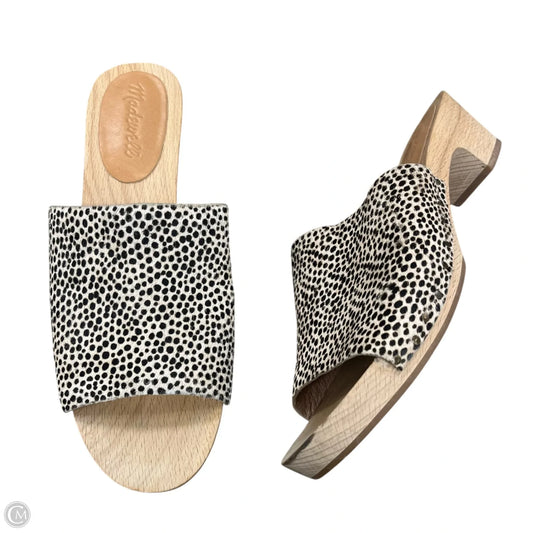 Sandals Heels Block By Madewell In Animal Print, Size: 7