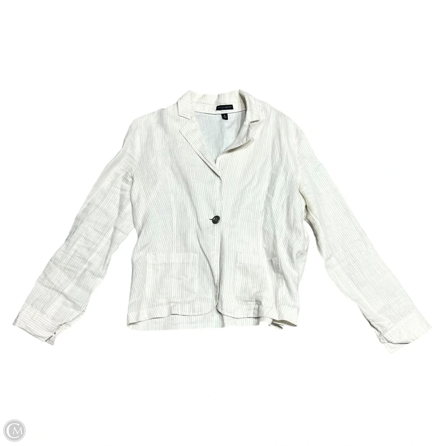 Blazer By Willi Smith In Tan & White, Size: S