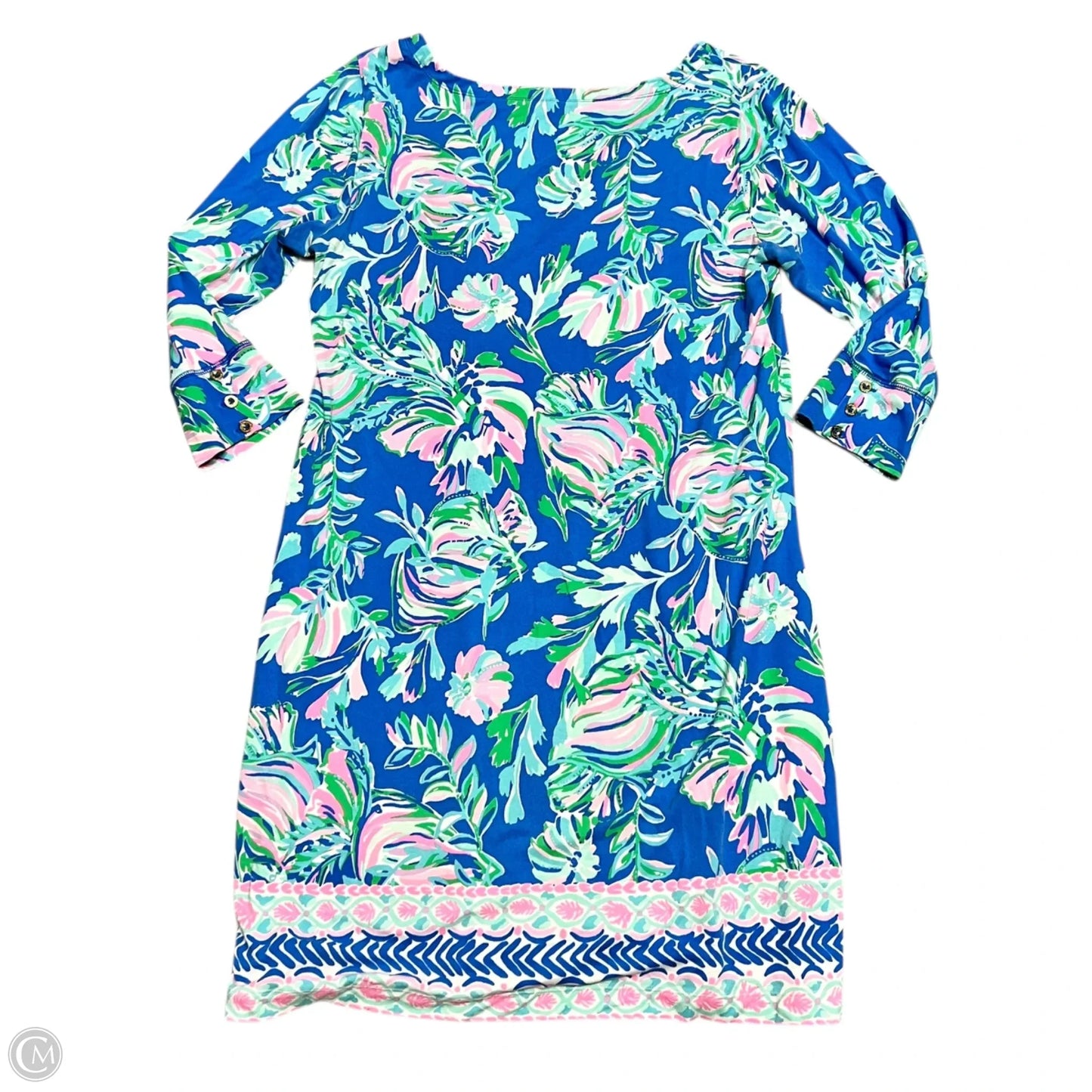 Dress Designer By Lilly Pulitzer In Blue & Pink, Size: Xl