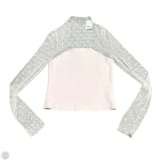 Top Long Sleeve By Free People In Pink, Size: S