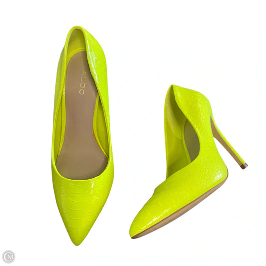 Shoes Heels Stiletto By Aldo In Yellow, Size: 7.5