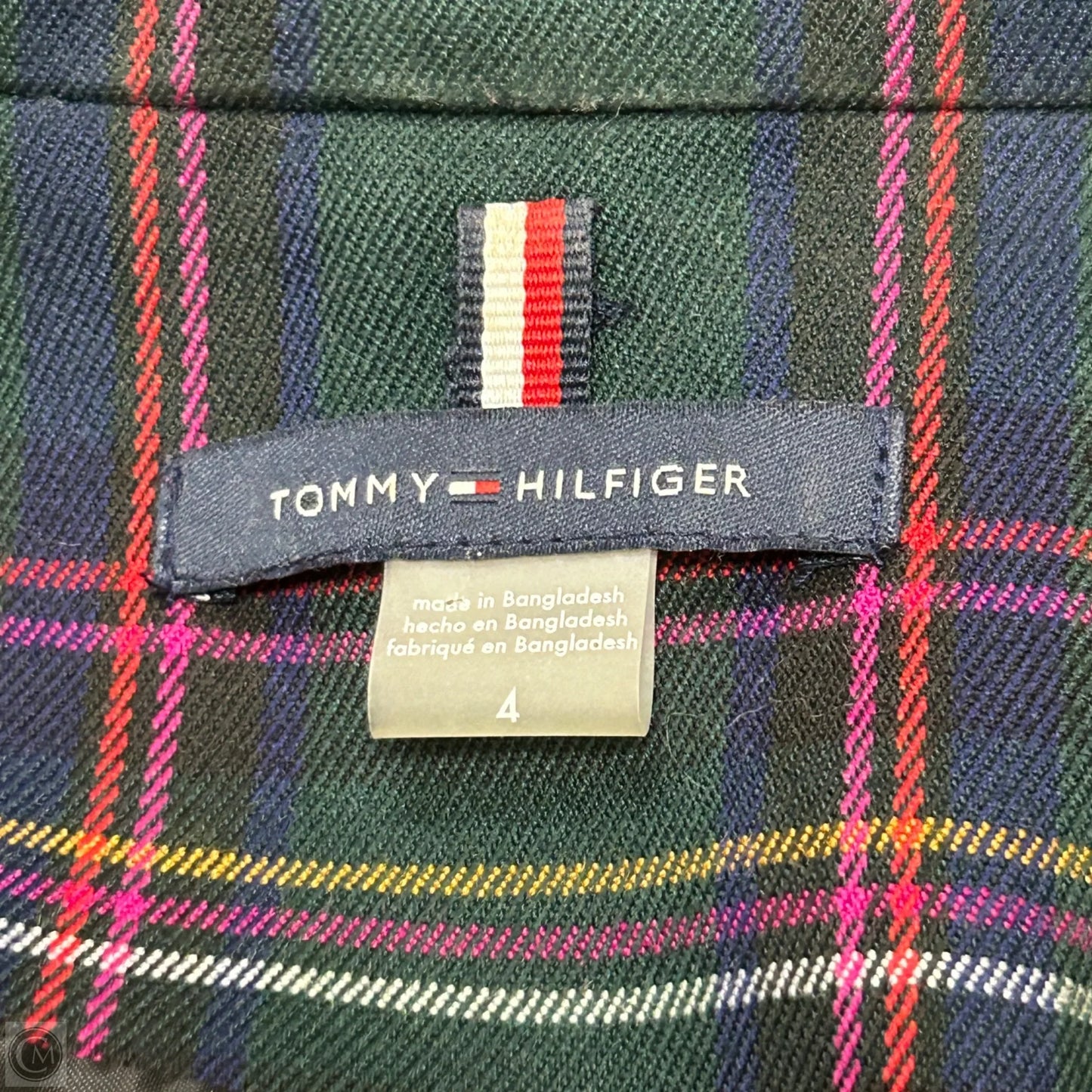 Blazer By Tommy Hilfiger In Green & Red, Size: S