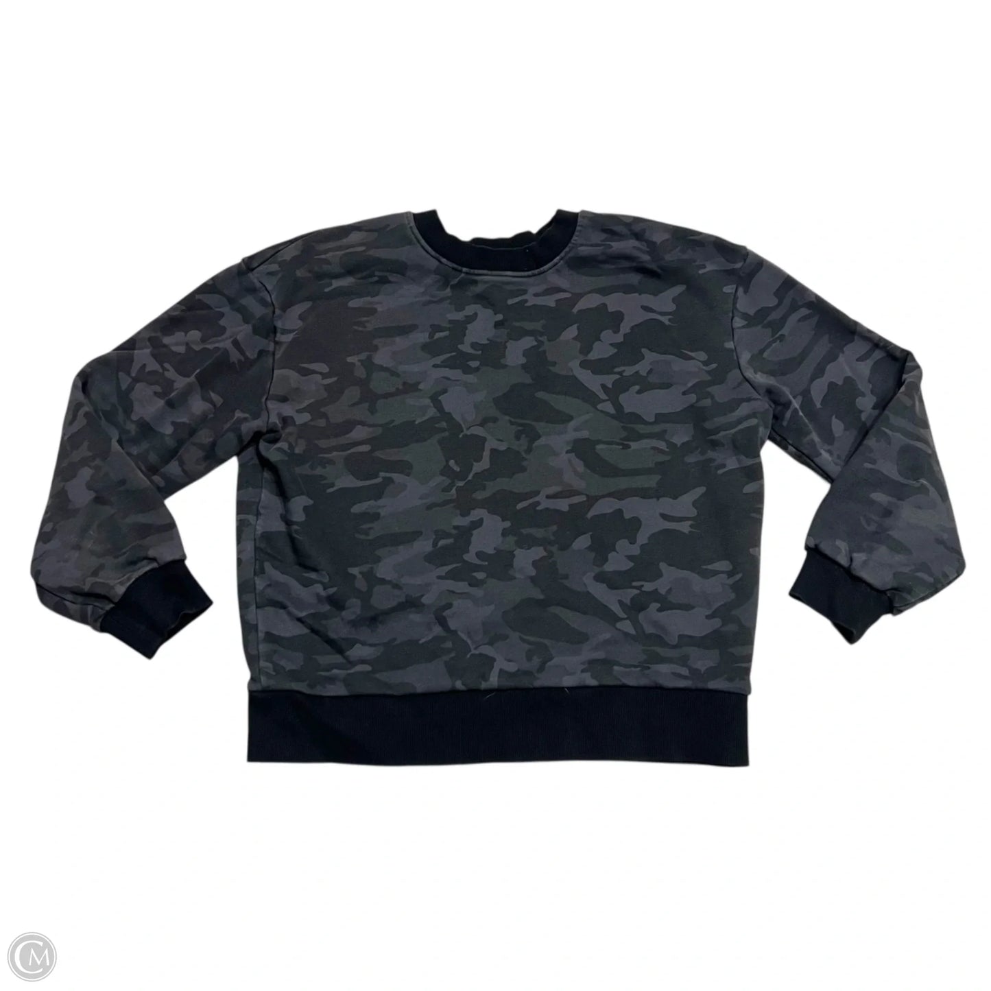 Athletic Sweatshirt Crewneck By Fleo In Grey, Size: S