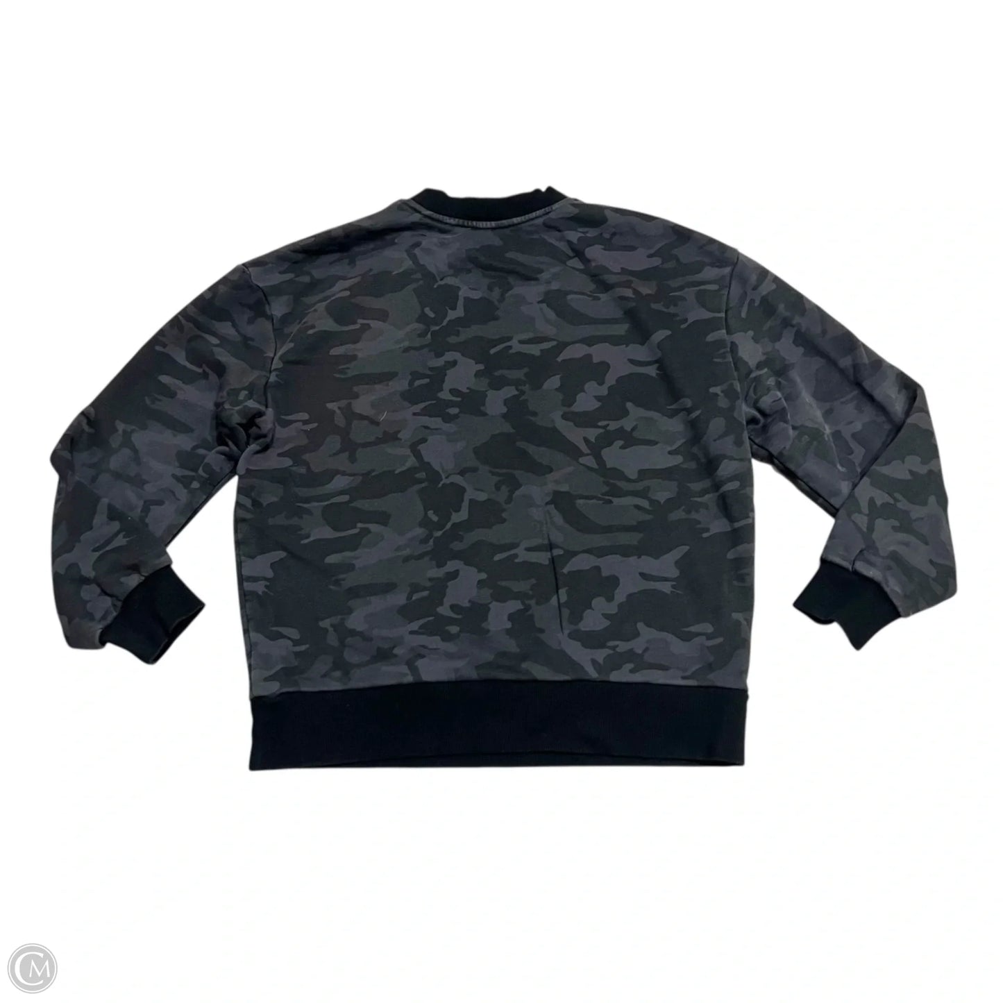 Athletic Sweatshirt Crewneck By Fleo In Grey, Size: S