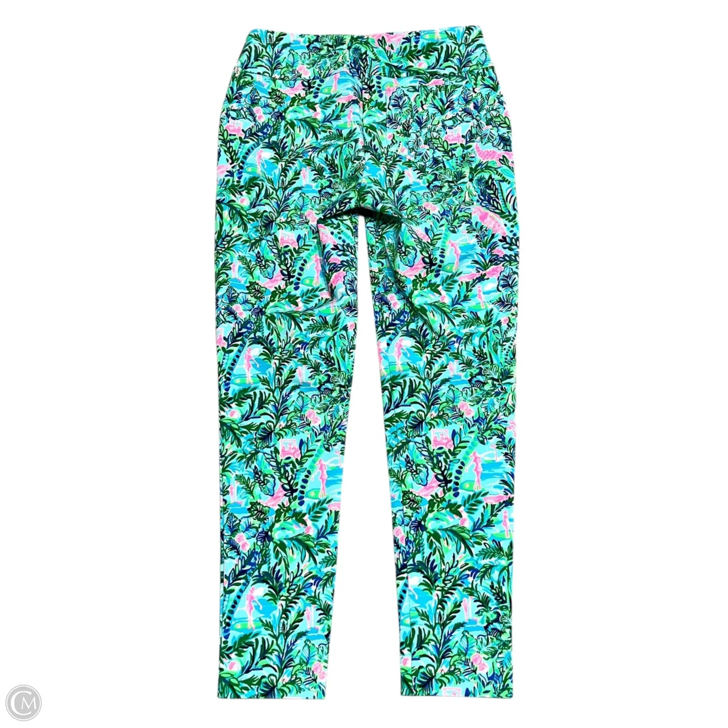 Pants Designer By Lilly Pulitzer In Blue & Green, Size: 4