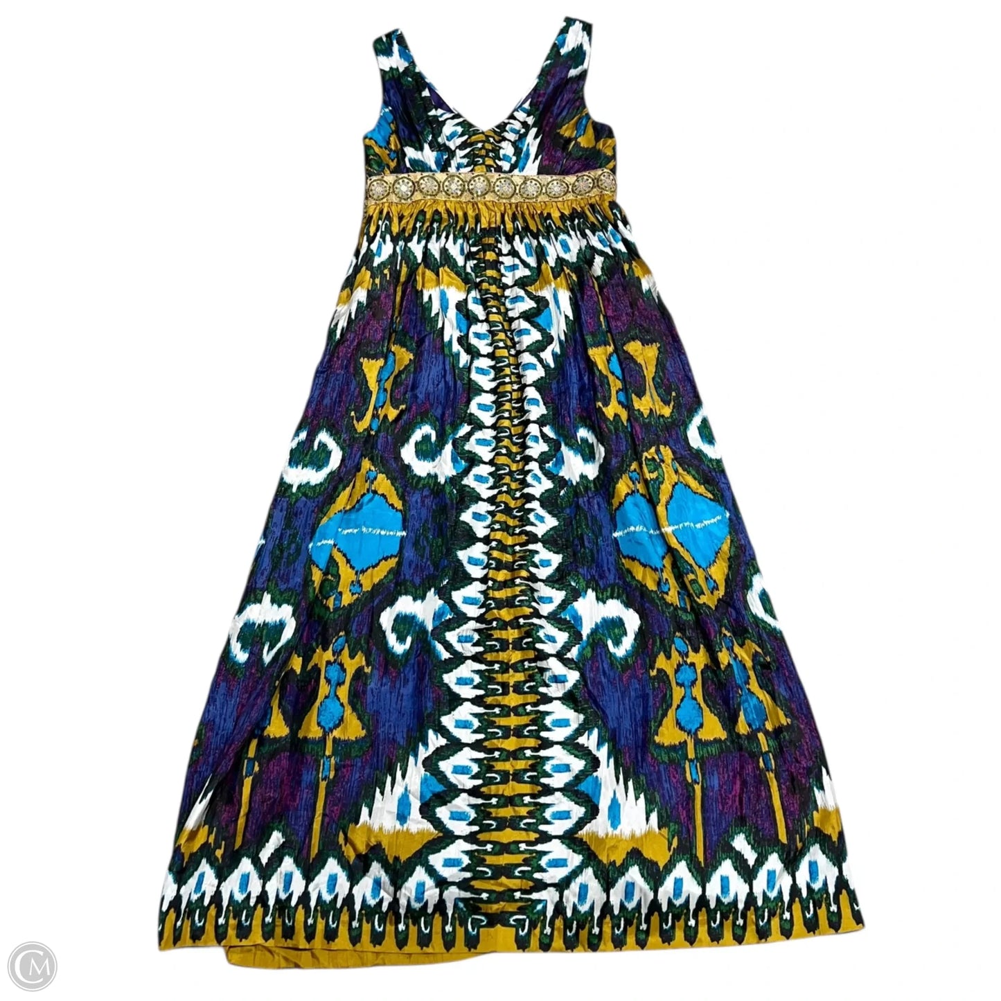 Dress Party Long By Nicole Miller In Blue & Purple, Size: S