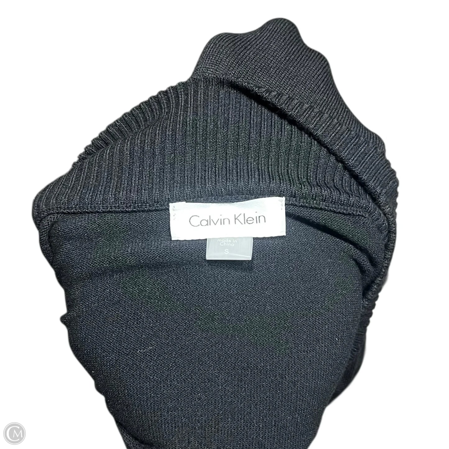 Dress Sweater By Calvin Klein In Black, Size: S