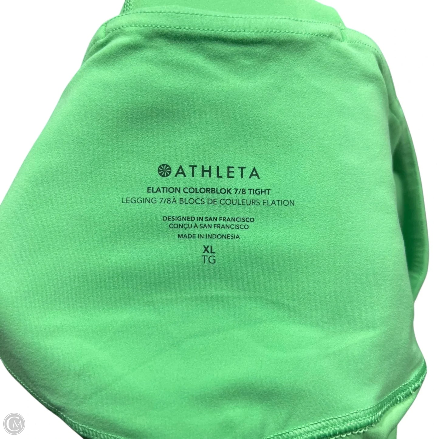 Athletic Leggings By Athleta In Green, Size: 16