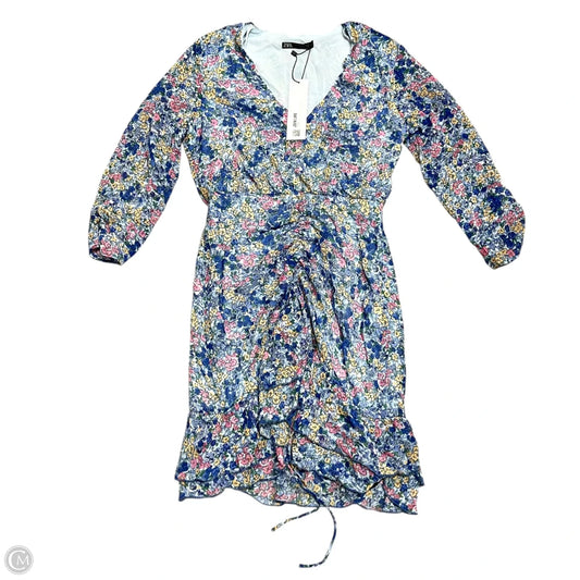 Dress Casual Short By Zara In Blue & Pink, Size: Xs