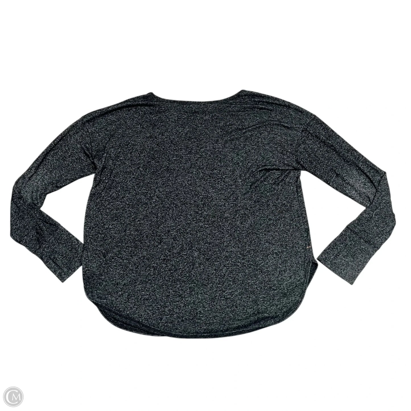 Athletic Top Long Sleeve Crewneck By Athleta In Black & Grey, Size: Xl