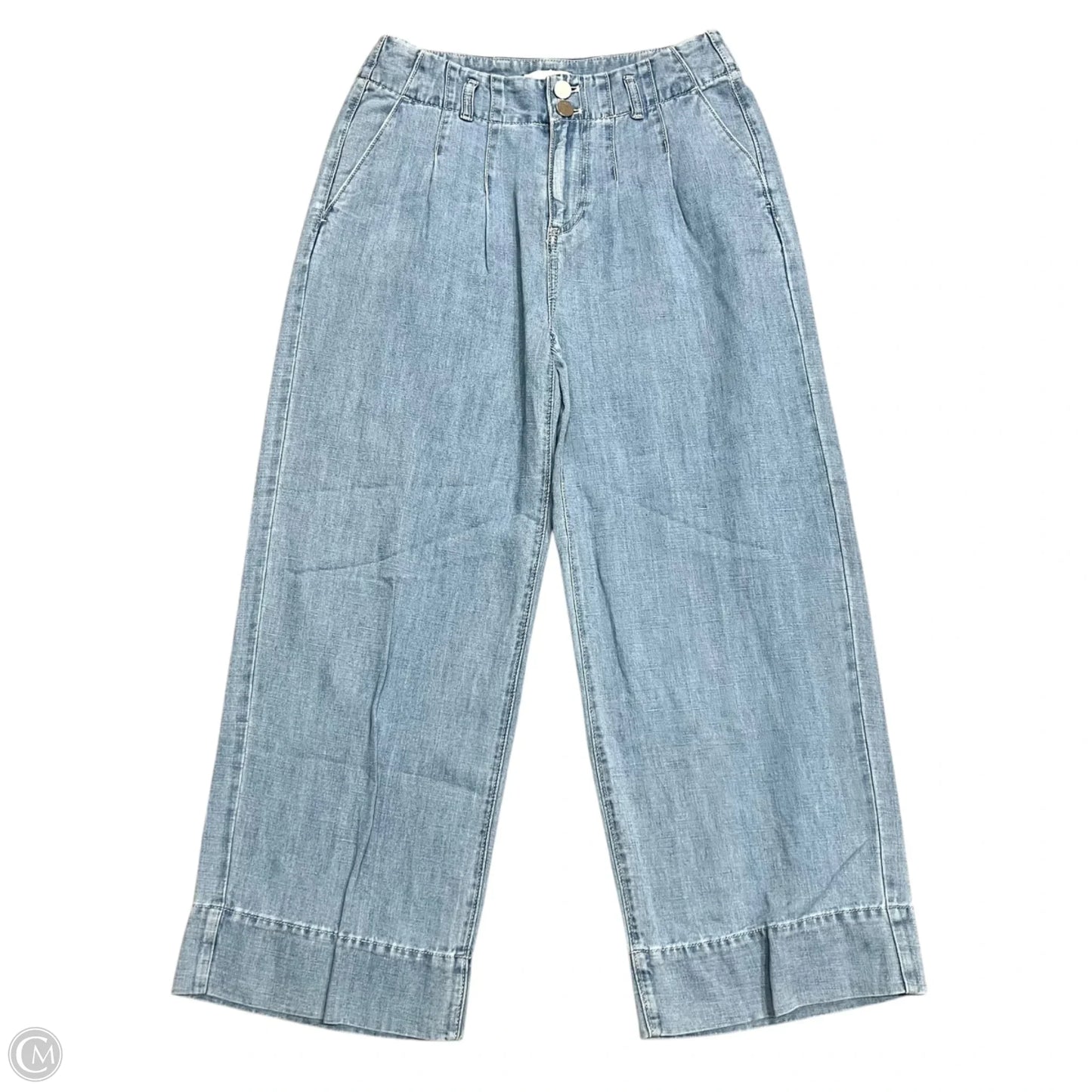 Jeans Wide Leg By Loft In Blue Denim, Size: 2