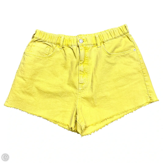 Shorts By Pilcro In Yellow Denim, Size: 12