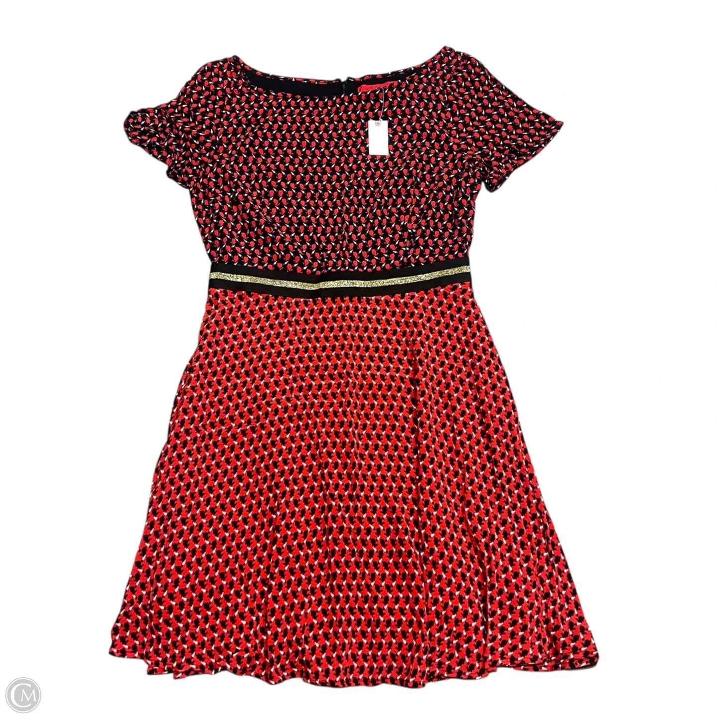 Dress Casual Short By Maeve In Black & Red, Size: M