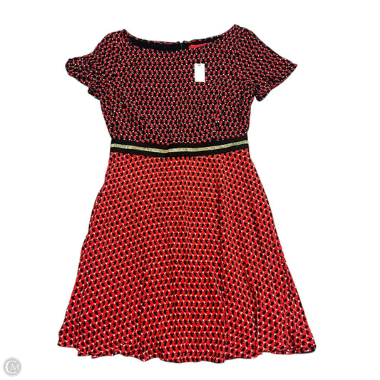 Dress Casual Short By Maeve In Black & Red, Size: M