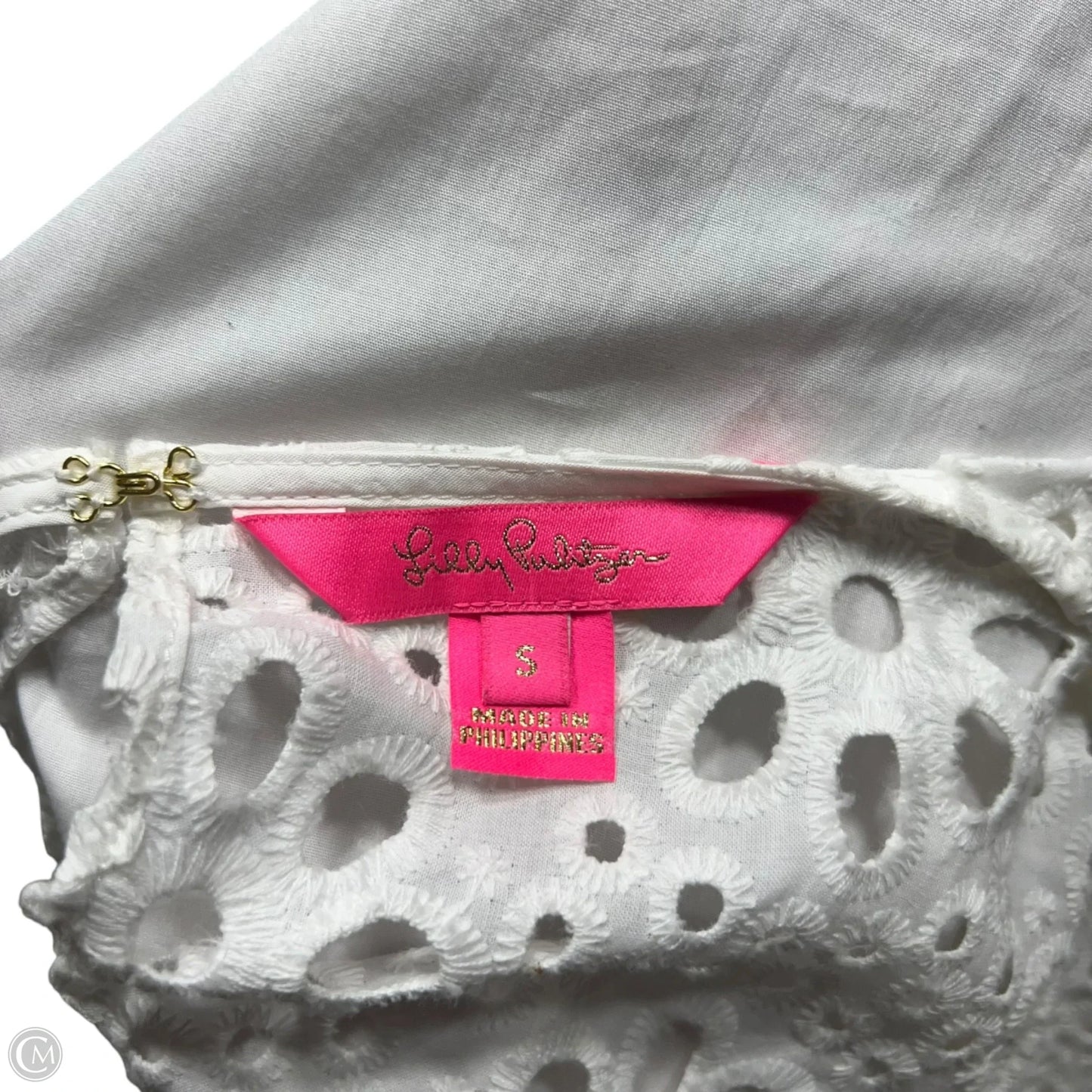 Top Long Sleeve Designer By Lilly Pulitzer In White, Size: S