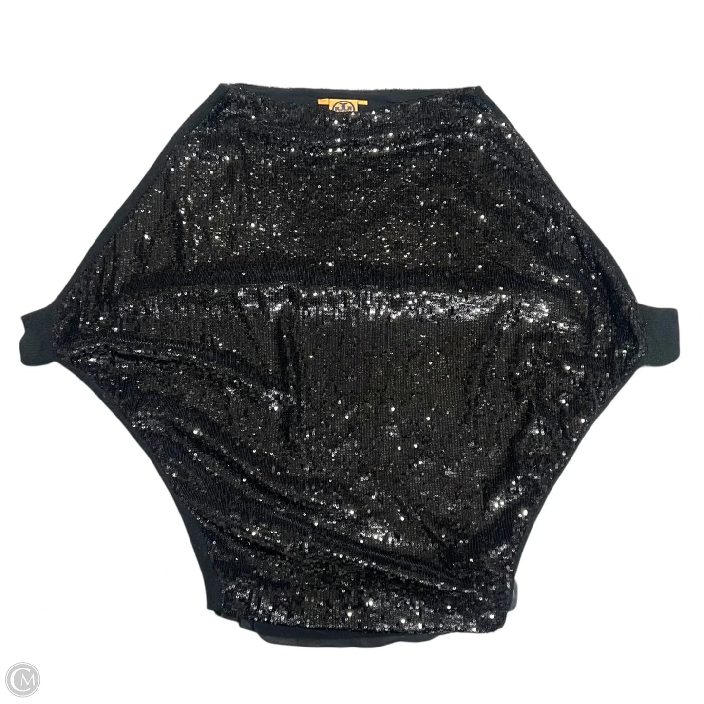 Top Short Sleeve Designer By Tory Burch In Black, Size: Xs