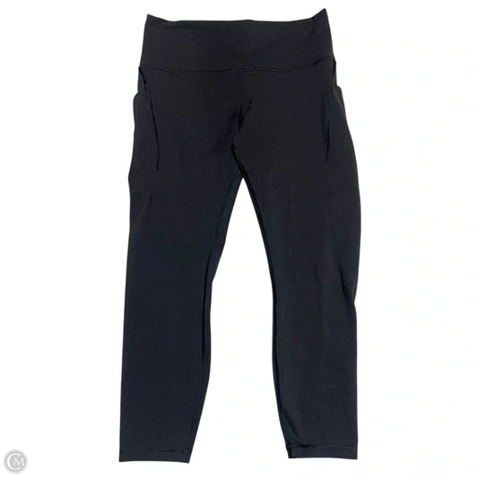 Athletic Leggings By Lululemon In Black, Size: 12