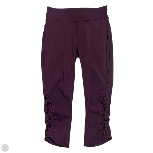Athletic Leggings Capris By Lululemon In Purple, Size: 10
