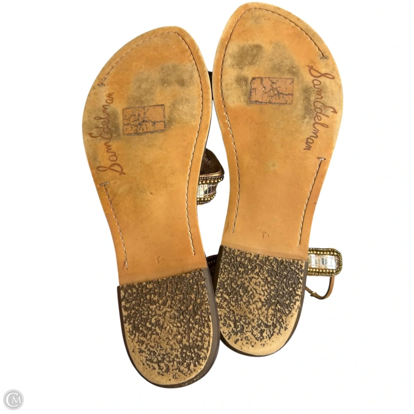 Sandals Flats By Sam Edelman In Brown, Size: 8.5