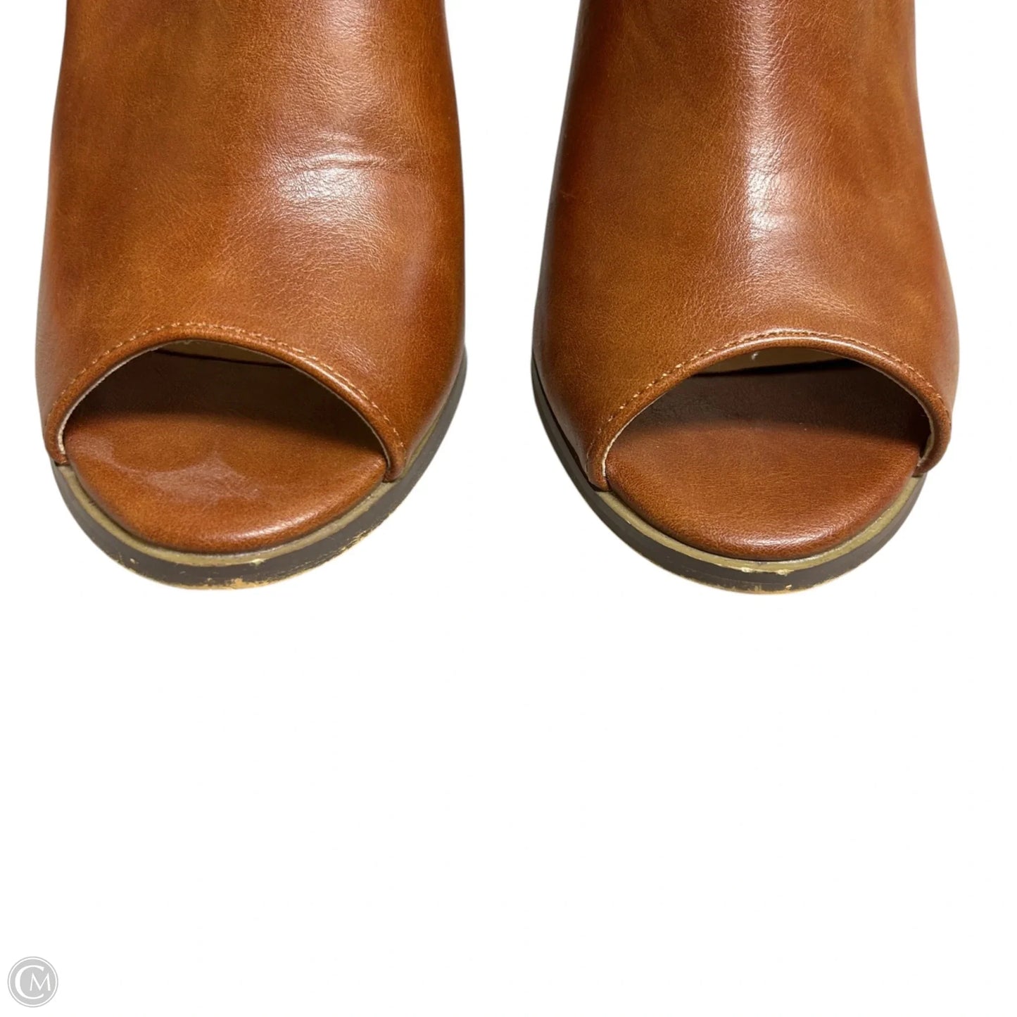Sandals Heels Block By Seven 7 In Brown, Size: 10