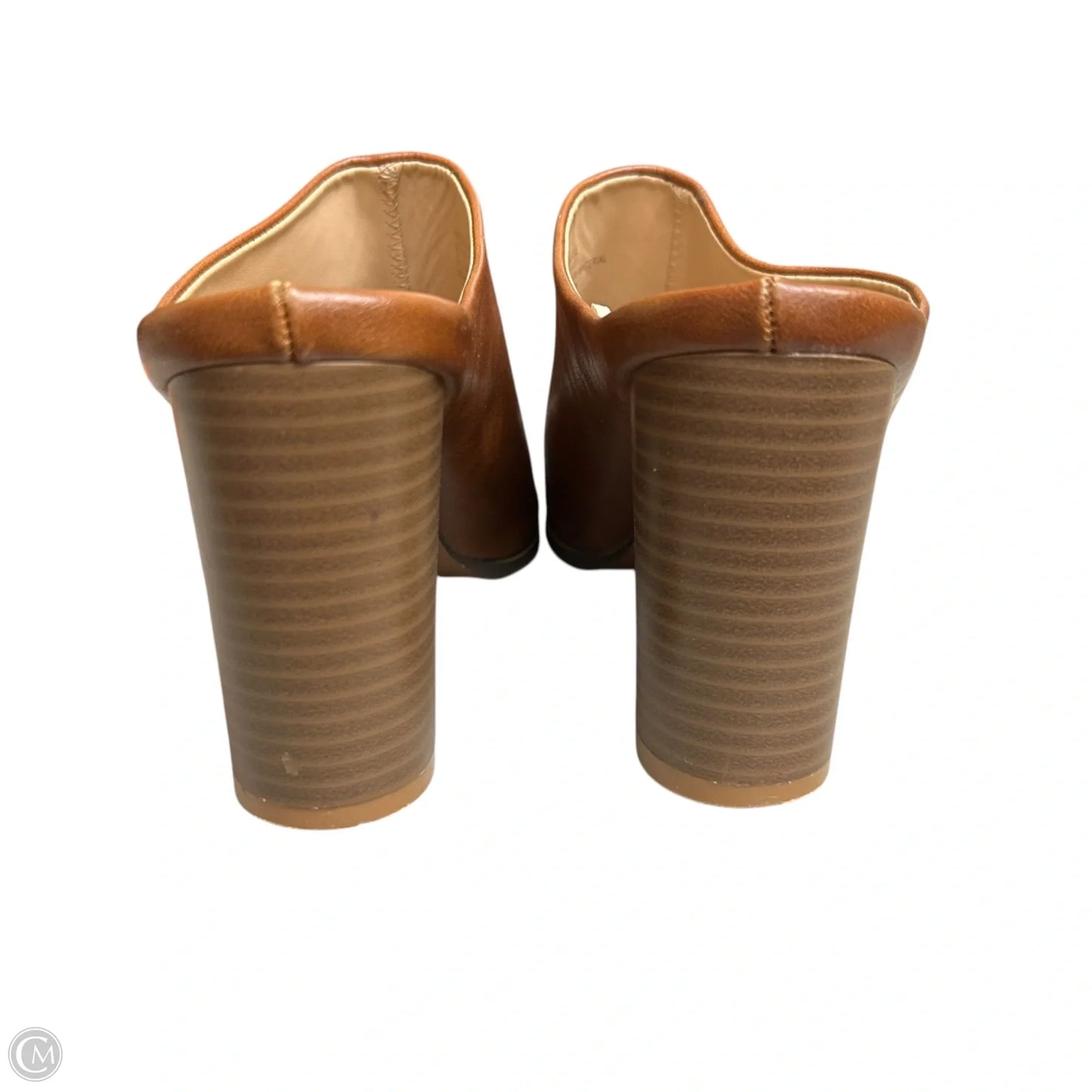 Sandals Heels Block By Seven 7 In Brown, Size: 10