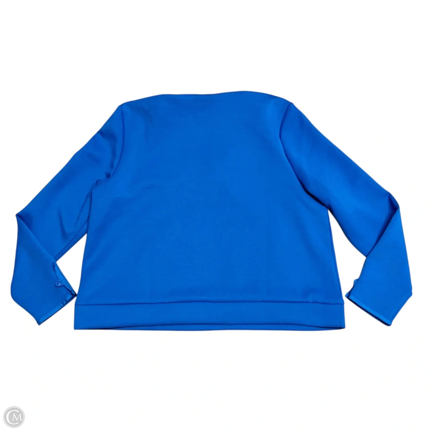 Athletic Sweatshirt Collar By Talbots In Blue, Size: L