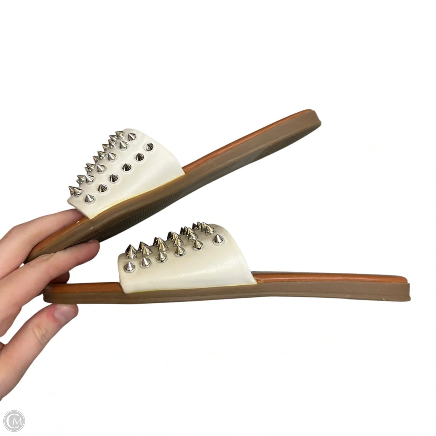 Sandals Flats By Madden Girl In Cream, Size: 6
