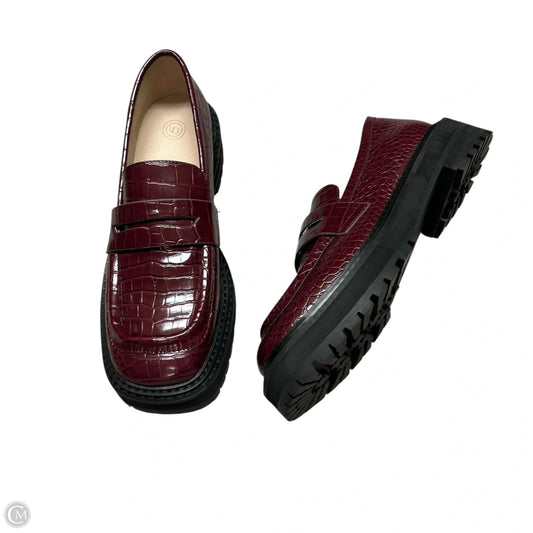 Shoes Heels Platform By Urban Outfitters In Black & Red, Size: 9