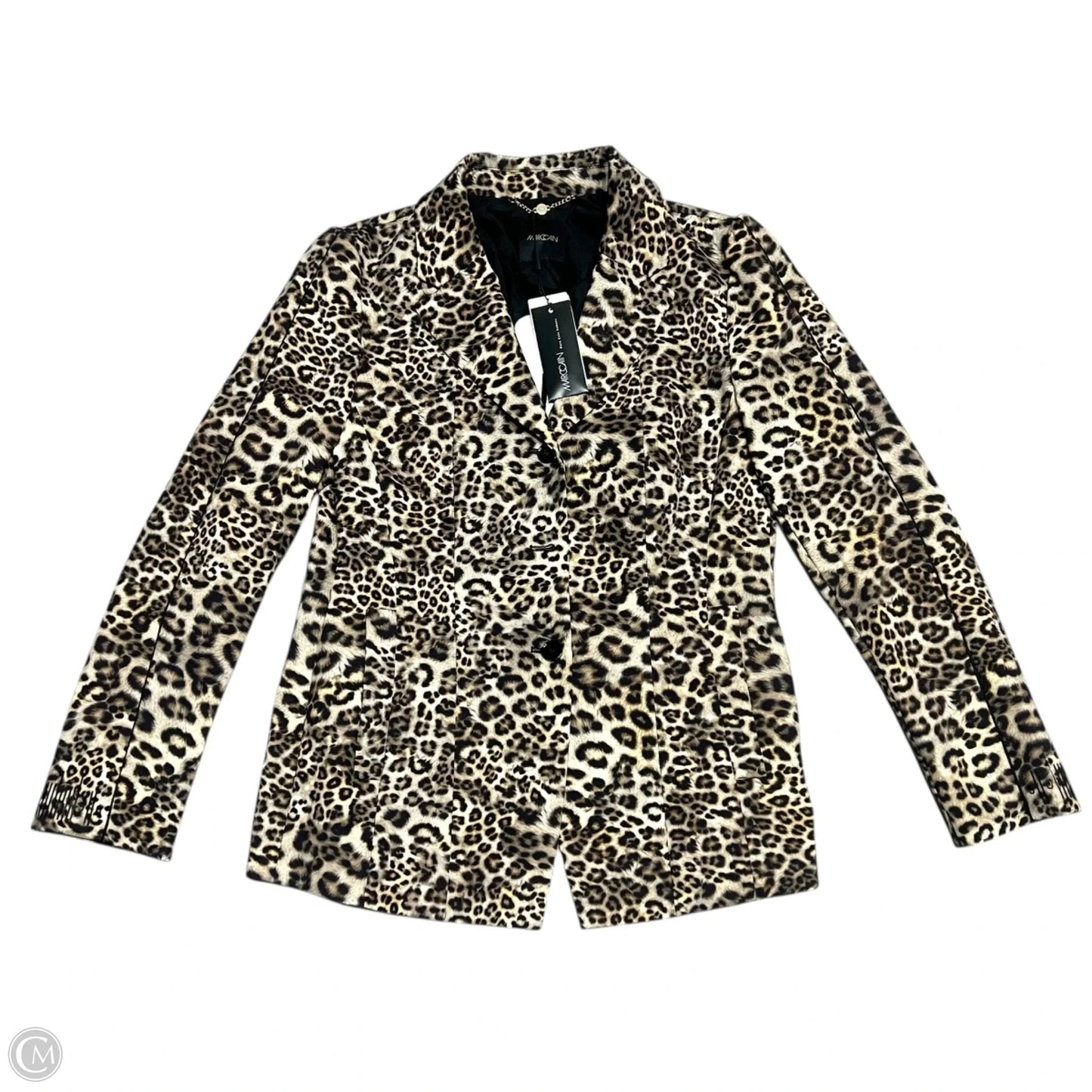 Blazer By Marc Cain In Leopard Print, Size: M