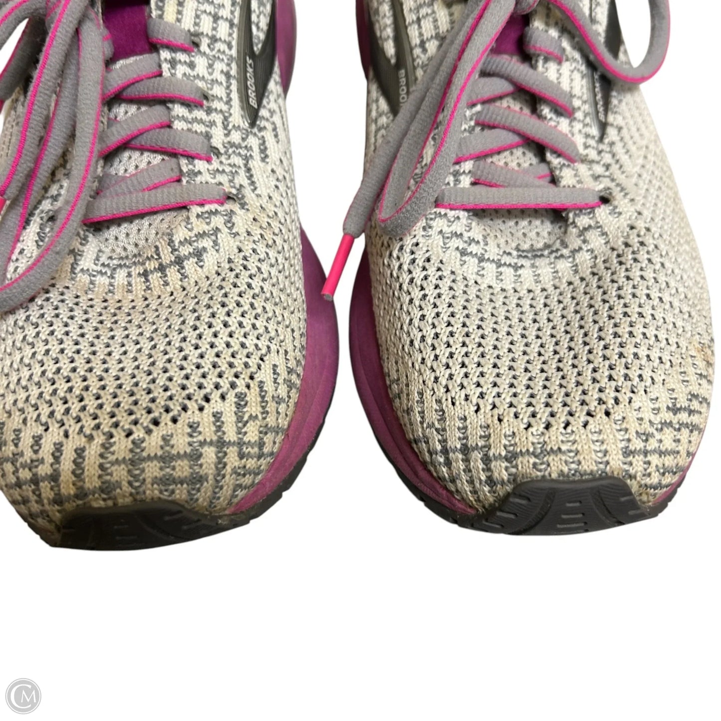 Shoes Athletic By Brooks In Grey & Purple, Size: 7.5