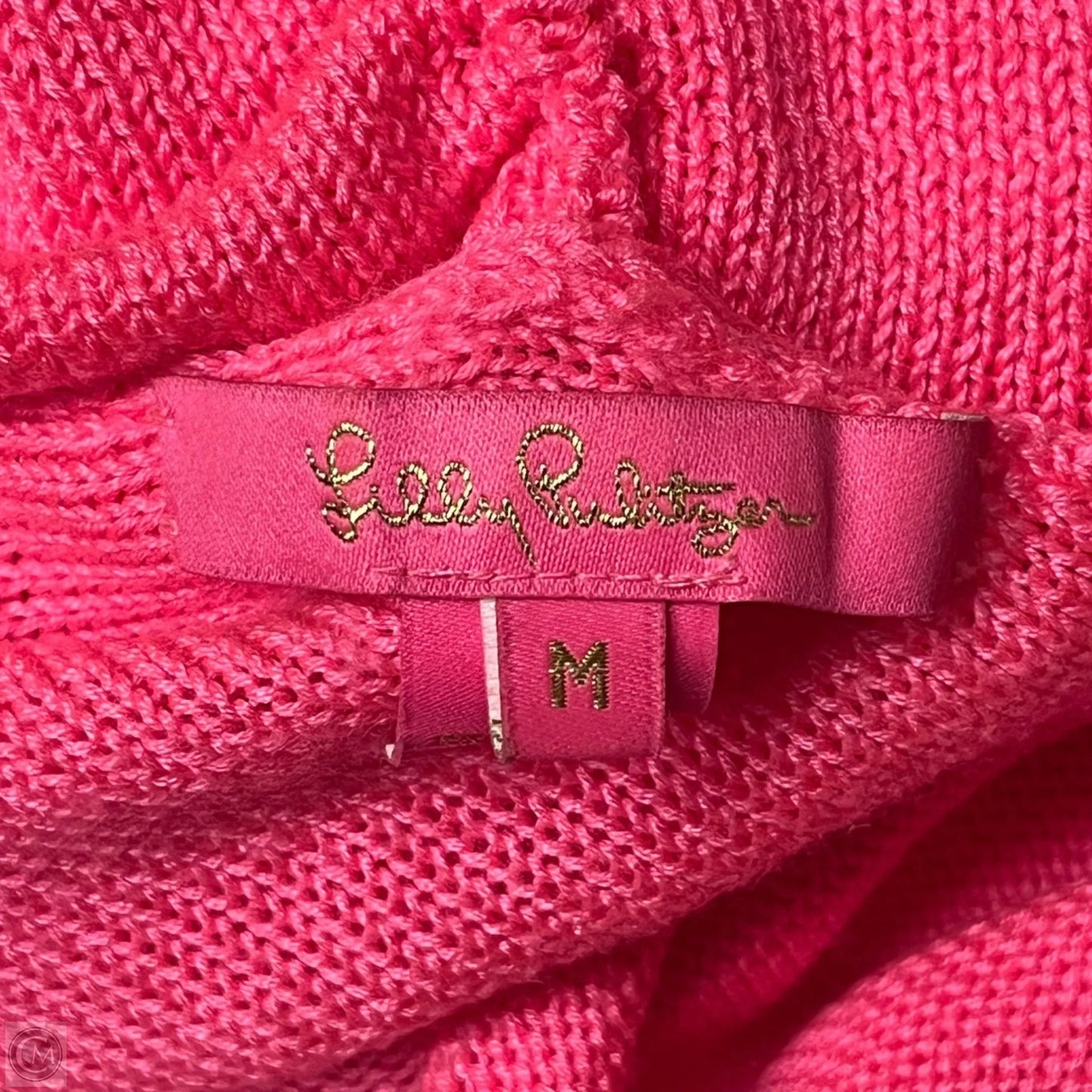 Sweater Cardigan Designer By Lilly Pulitzer In Pink, Size: M