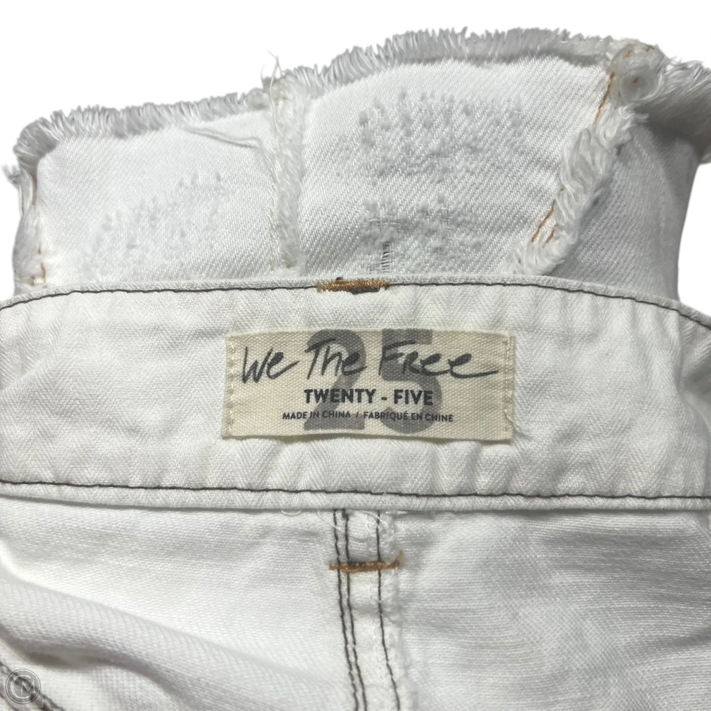 Skirt Mini & Short By We The Free In Cream Denim, Size: 2