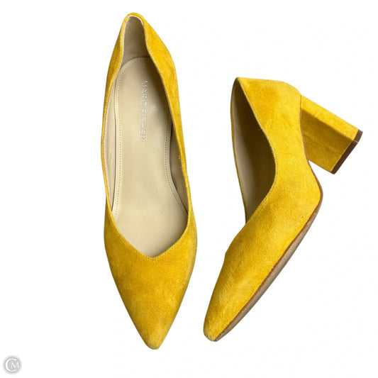 Shoes Heels Block By Marc Fisher In Yellow, Size: 6.5