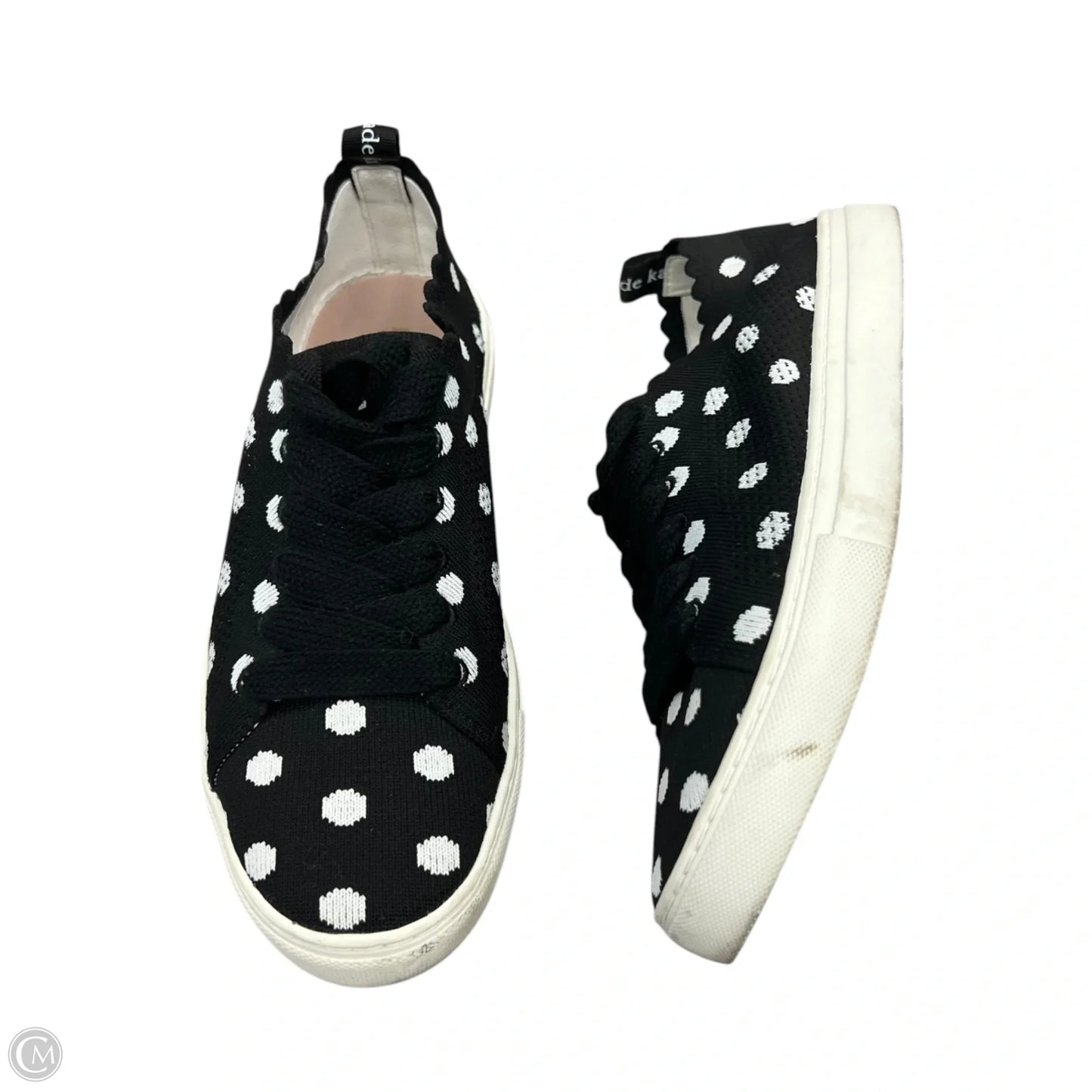 Shoes Designer By Kate Spade In Black & White, Size: 7