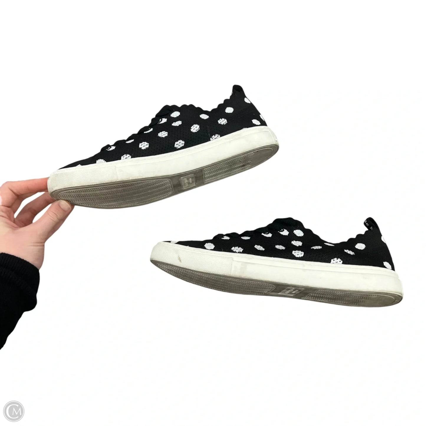Shoes Designer By Kate Spade In Black & White, Size: 7