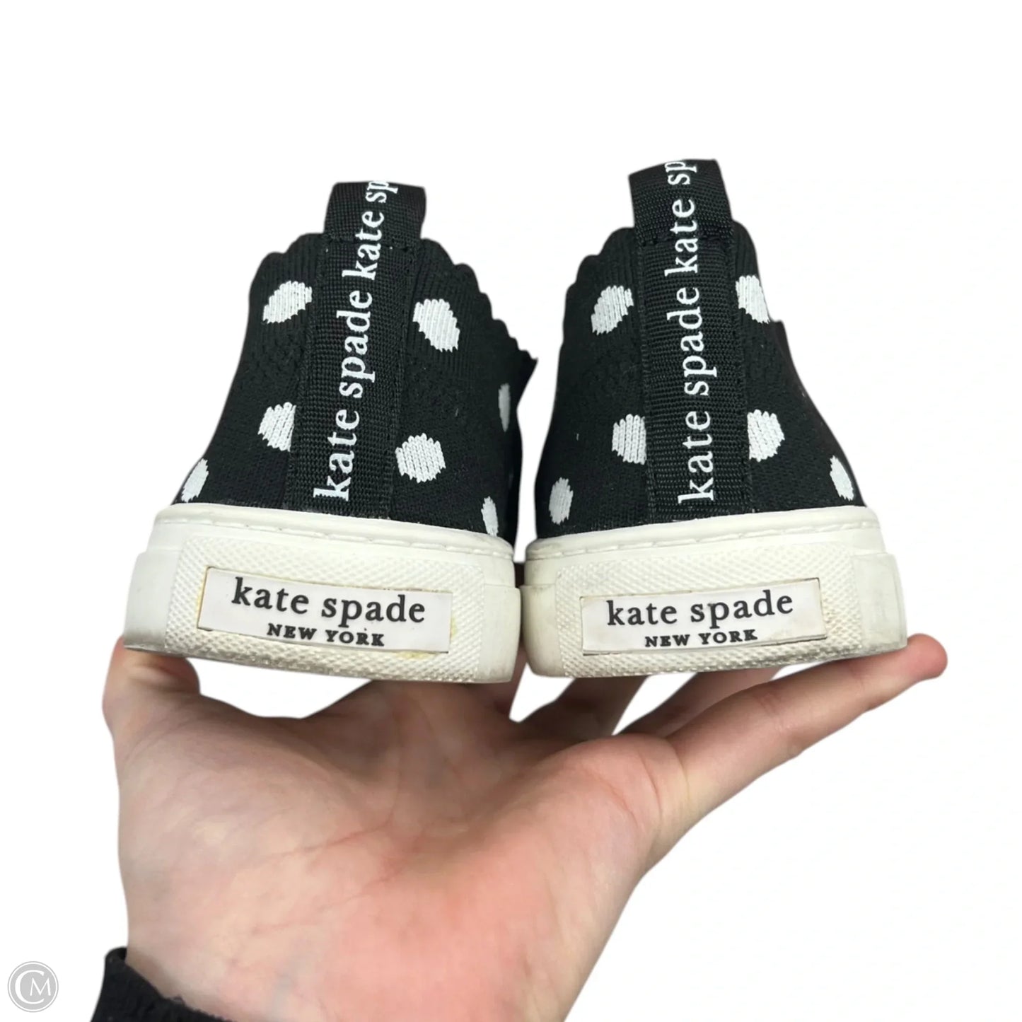 Shoes Designer By Kate Spade In Black & White, Size: 7