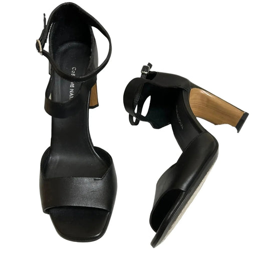 Sandals Heels Block By Costume National In Black, Size: 7.5