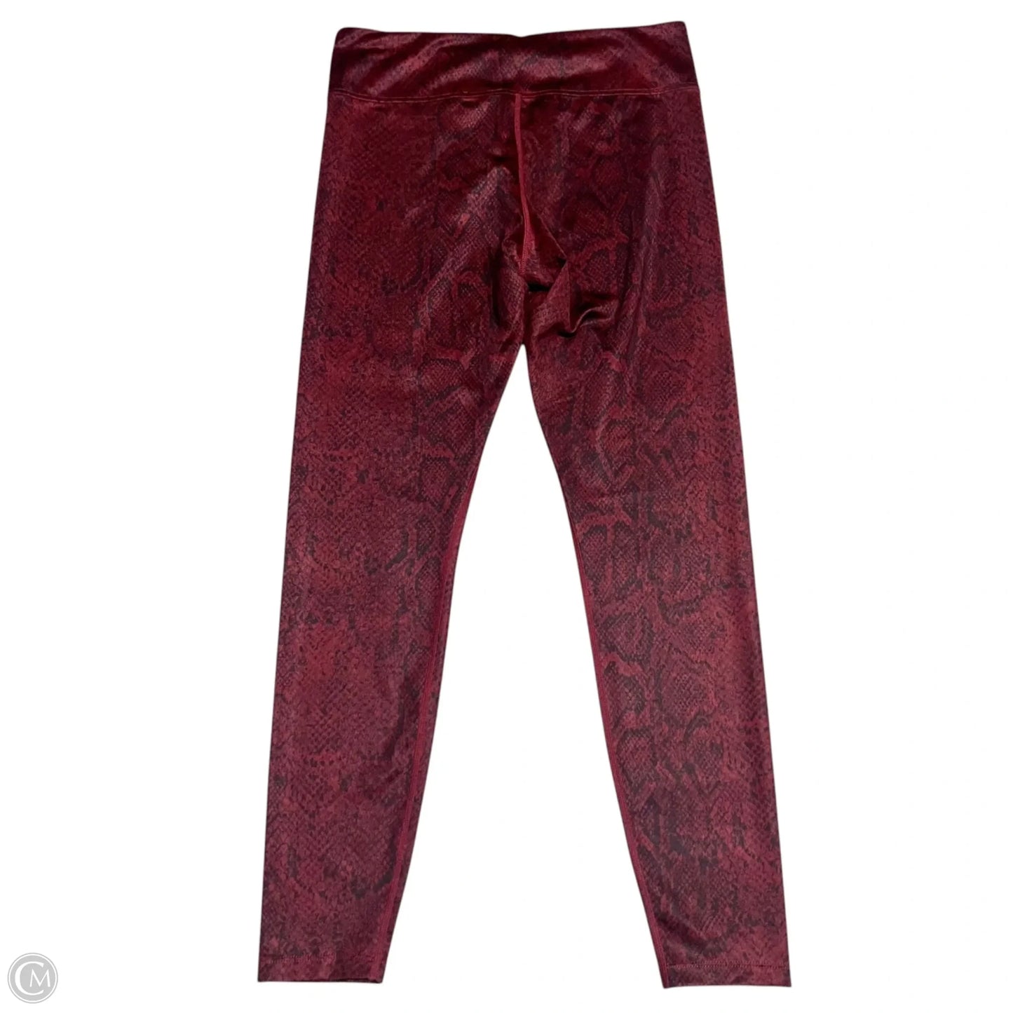 Athletic Leggings By Nike In Snakeskin Print, Size: 8