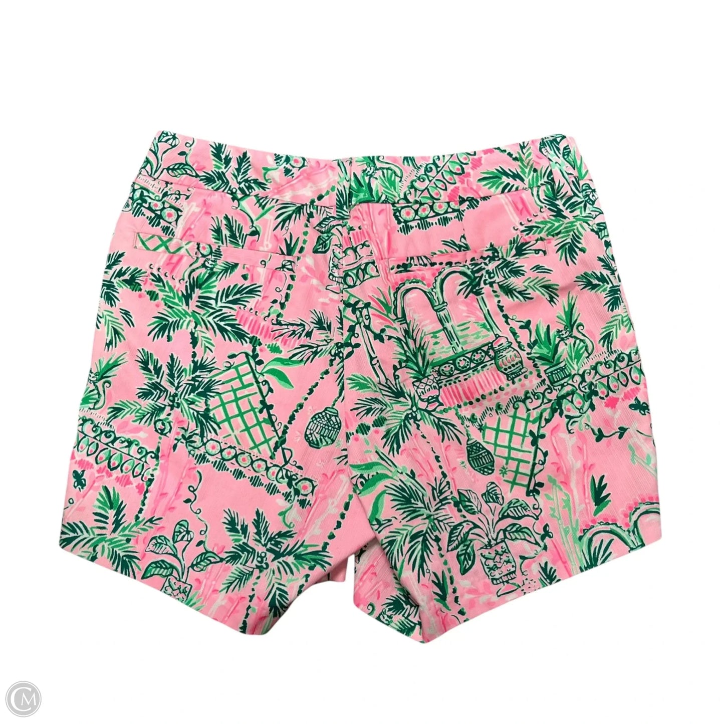 Shorts Designer By Lilly Pulitzer In Green & Pink, Size: 4