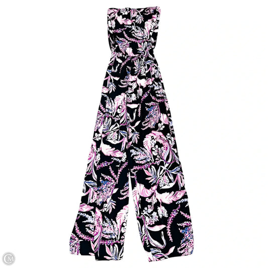 Jumpsuit Designer By Lilly Pulitzer In Black & Purple, Size: Xs