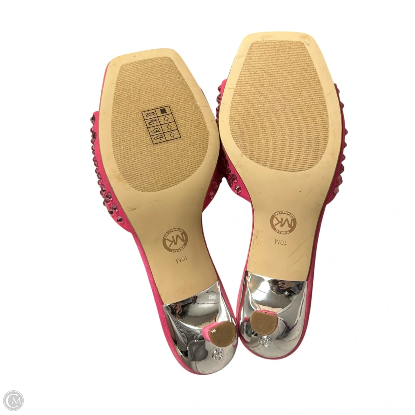 Sandals Heels Kitten By Michael By Michael Kors In Pink, Size: 10