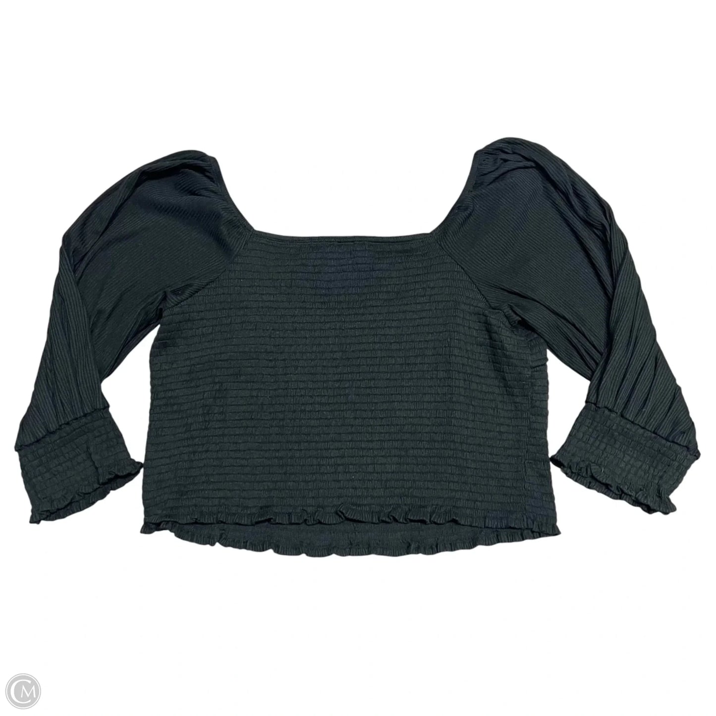 Top Short Sleeve By Anthropologie In Black, Size: 2x