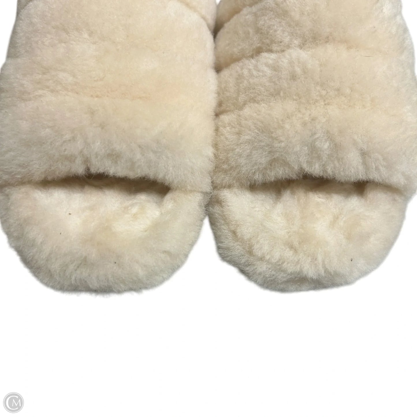 Slippers Designer By Ugg In Cream, Size: 7