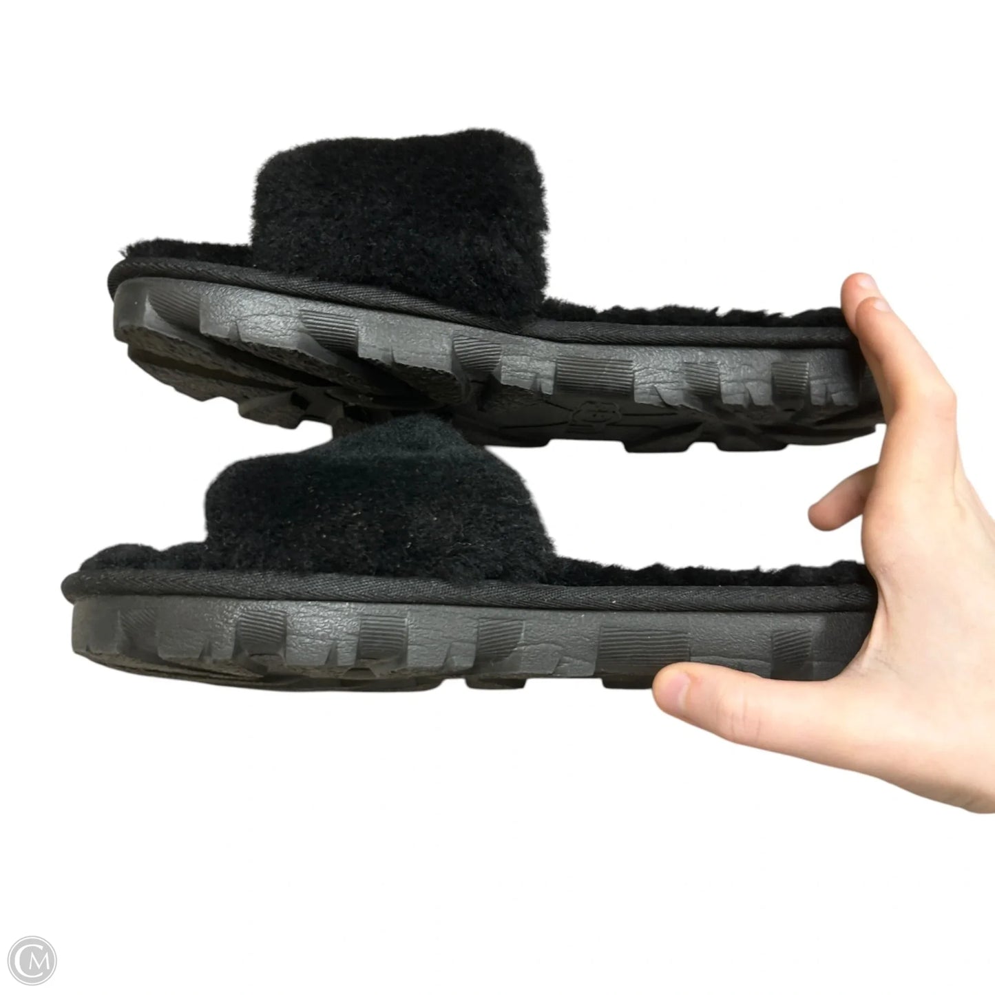 Sandals Designer By Ugg In Black, Size: 9