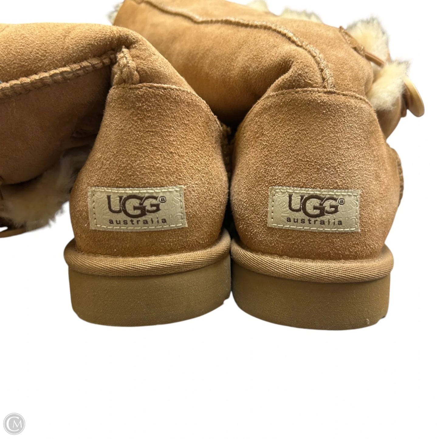 Boots Designer By Ugg In Tan, Size: 9