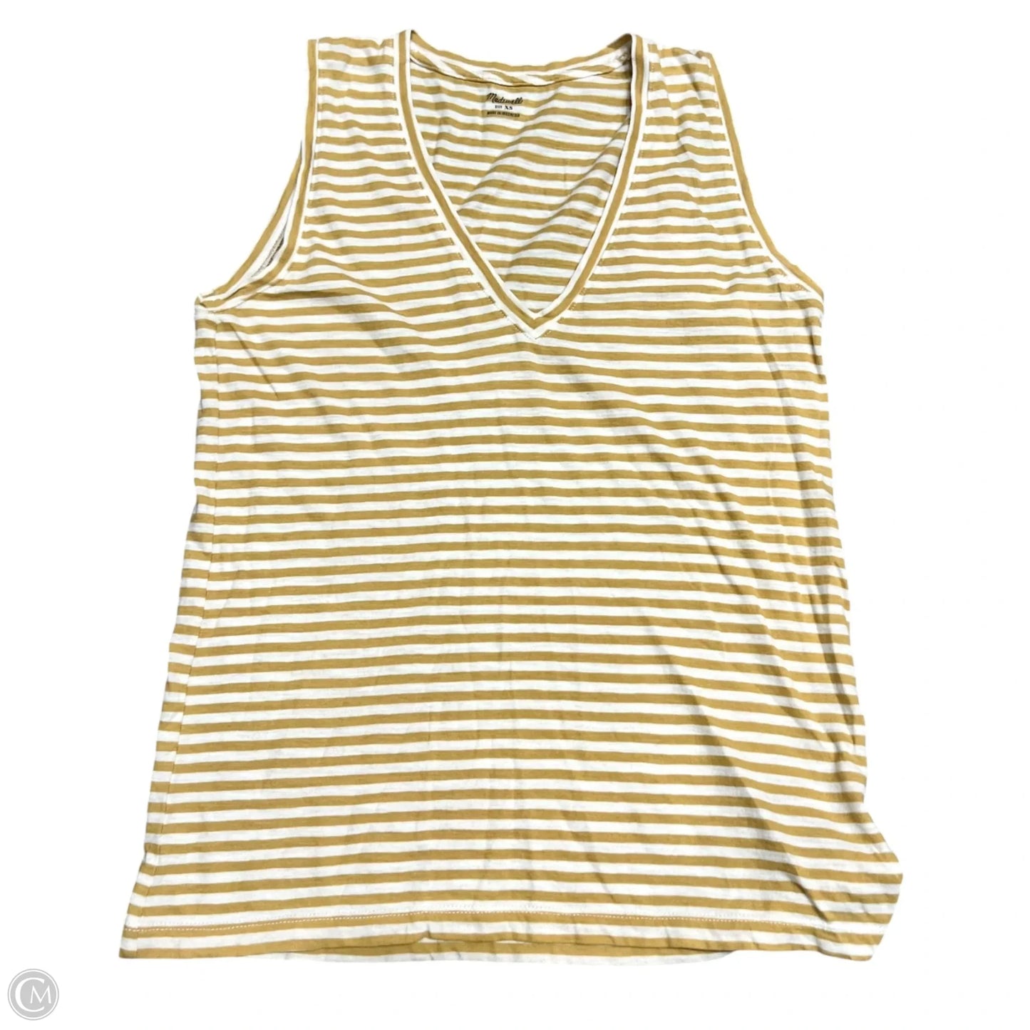 Top Sleeveless By Madewell In Yellow, Size: Xs