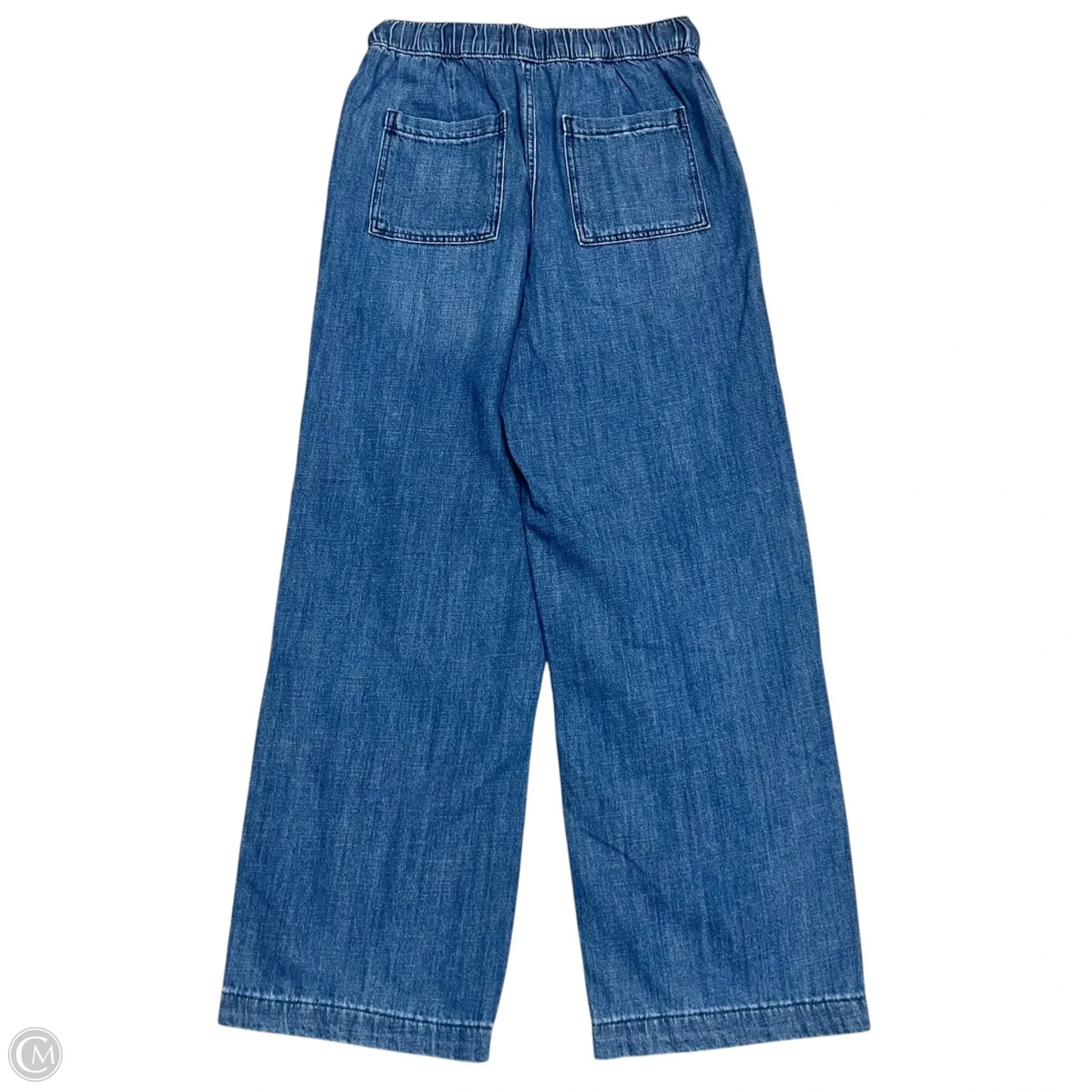 Jeans Wide Leg By Gap In Blue Denim, Size: 0